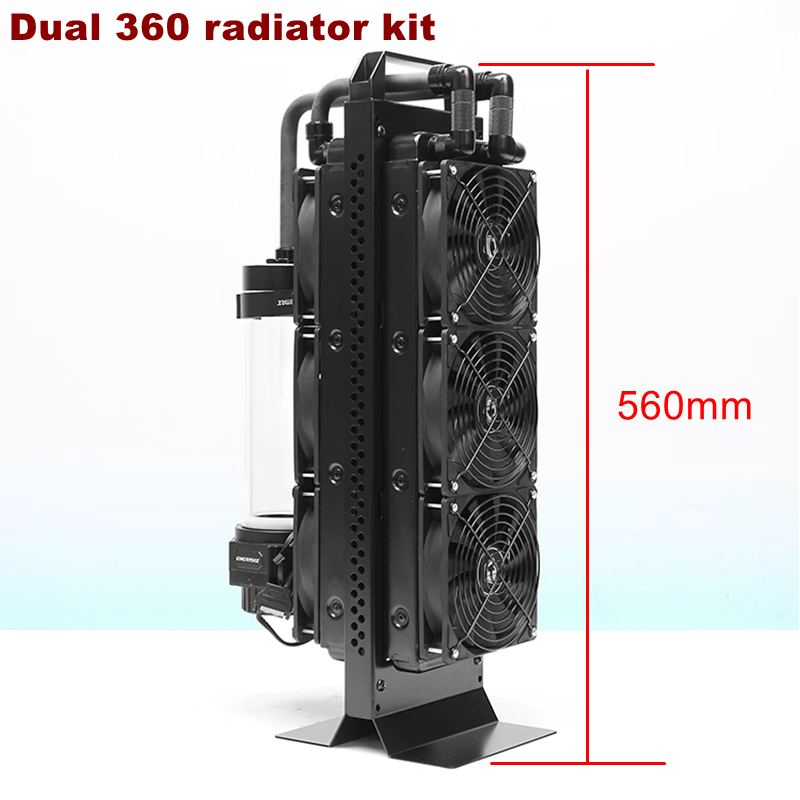 Çift radyatörlü harici su soğu - External Radiator Water Cooling Kit incelemesi ve fiyatı